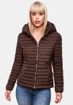 Marikoo Vestes De Mi-saison Veste Mi-saison Löwenbaby Femme Chocolat -Veste Mode 3066867ab501244f33b617ac48a58188
