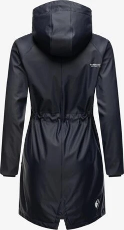 Marikoo Manteaux De Pluie Manteau Fonctionnel Femme Bleu Marine -Veste Mode 3133db3bed91a8be66ec4d08089ec82b