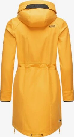Marikoo Parkas Parka Mi-saison Femme Jaune Dor -Veste Mode 31416fe28da632cdc317b15fce8b4610