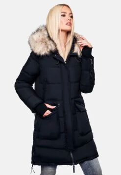 Marikoo Manteaux Dhiver Manteau D’hiver Chaskaa Femme Bleu Marine -Veste Mode 319c12d9adfb7d33e471fd654ecd4cc2