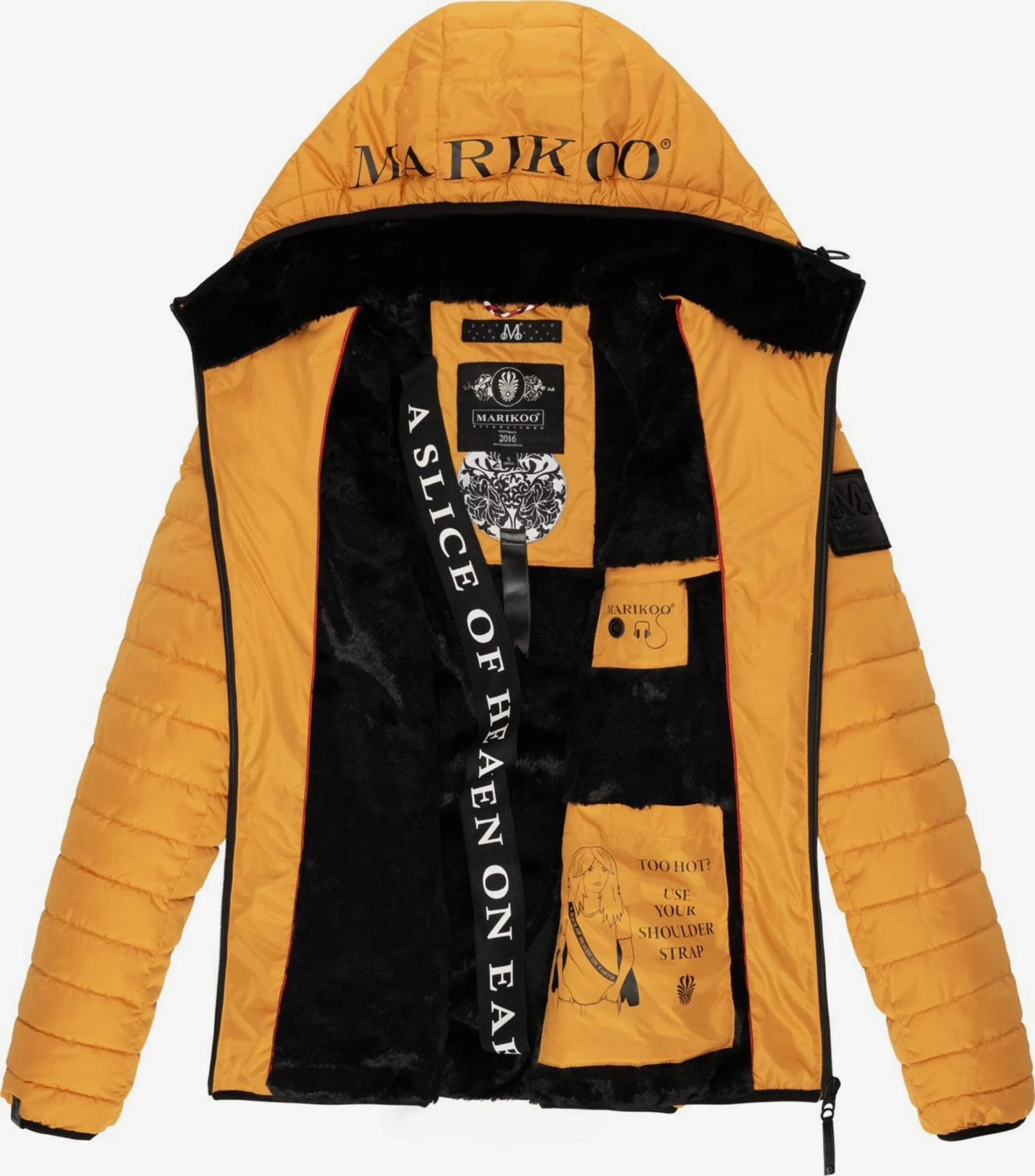 Marikoo Vestes Dhiver Veste D’hiver Jaylaa Femme Jaune Dor 6 Marikoo Vestes Dhiver Veste D’hiver Jaylaa Femme Jaune Dor – Image 4