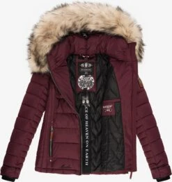 Marikoo Vestes Dhiver Veste D’hiver Lerikaa Femme Bordeaux -Veste Mode 33e511cc944d97ad3eb888a8b7c2f2b4