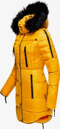 Marikoo Manteaux Dhiver Manteau D’hiver Moonshine Femme Jaune Dor -Veste Mode 36db75664af7e1b72068b526c85204d6
