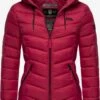 Marikoo Vestes De Mi-saison Veste Mi-saison Kuala Femme Framboise -Veste Mode 3716bbc5c3dc93f01ac43ac221bb0151