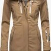Marikoo Manteaux De Pluie Manteau Fonctionnel Zimtzicke Femme Noisette