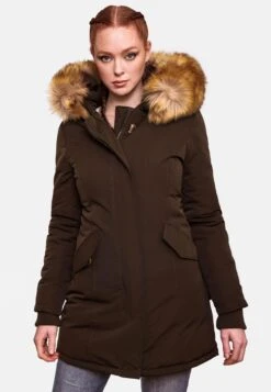 Marikoo Parkas Parka D’hiver Karmaa Femme Marron -Veste Mode 3a7be6a1f02a4147155463b44ad1450b