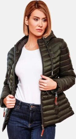 Marikoo Vestes De Mi-saison Veste Mi-saison Aniyaa Femme Olive -Veste Mode 3ac6ecf19e60c2435278728785b8d59c