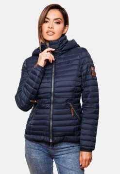 Marikoo Vestes De Mi-saison Veste Mi-saison Löwenbaby Femme Bleu -Veste Mode 3afb91ba46e4b392c28894e9871d07a1