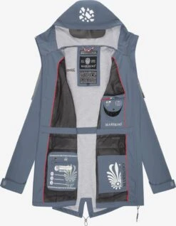 Marikoo Vestes Dextérieur Veste Fonctionnelle Ulissaa Femme Bleu-gris -Veste Mode 3bca0768675312a99e5f600deacc6c28