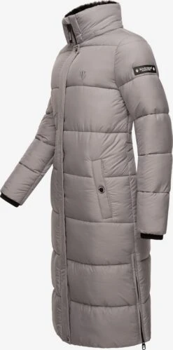 Marikoo Manteaux Dhiver Manteau D’hiver Femme Gris -Veste Mode 3e4898e49155dfd6964adc4f7fd572ce