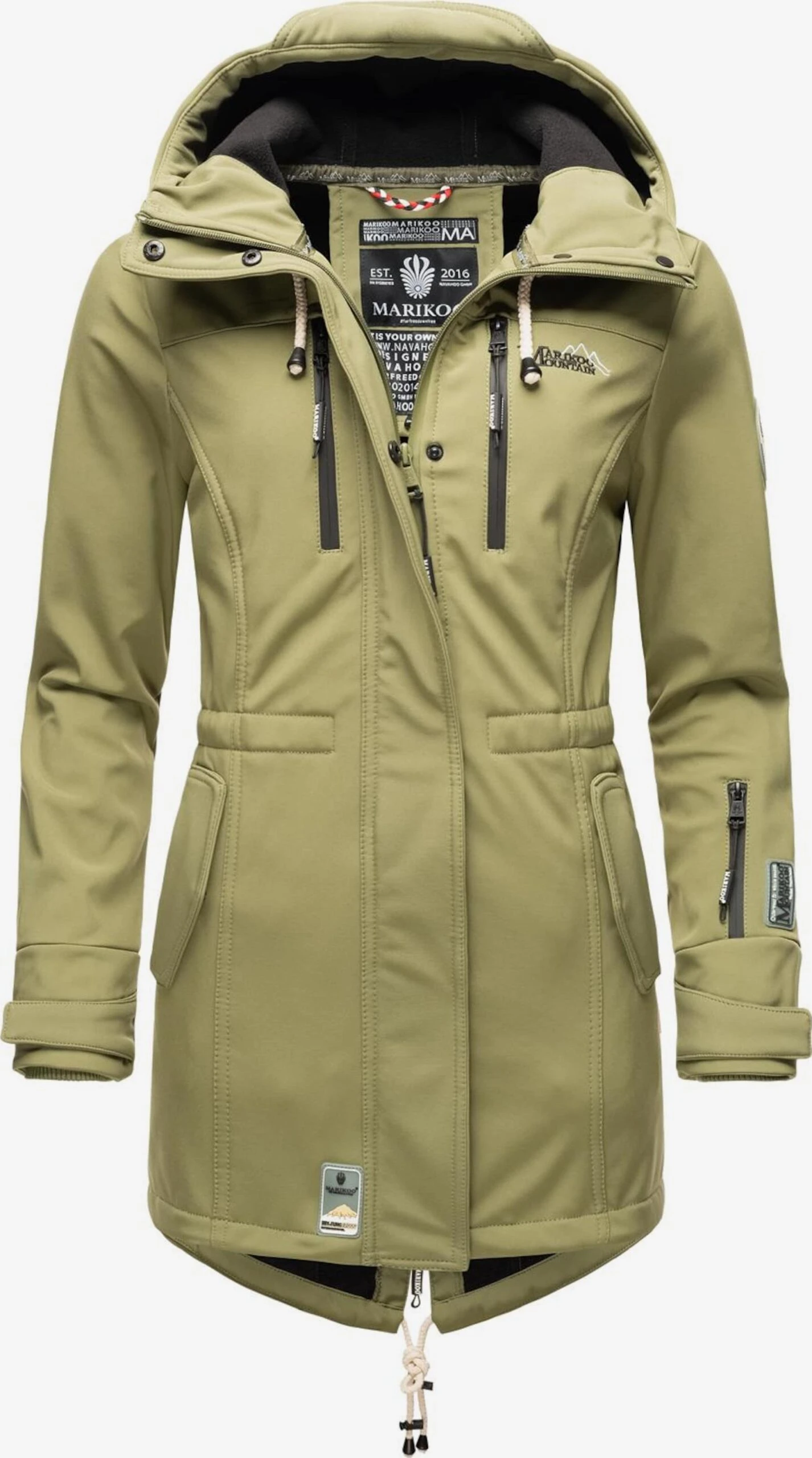 Marikoo Manteaux De Pluie Manteau Fonctionnel Zimtzicke Femme Olive