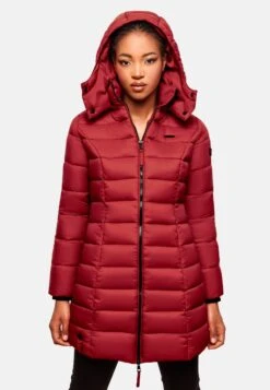 Marikoo Manteaux Courts Manteau D’hiver Abendsternchen Femme Rouge Sang -Veste Mode 3fda223af17232d411b02c2c431e4dae