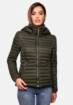 Marikoo Vestes De Mi-saison Veste Mi-saison Löwenbaby Femme Olive -Veste Mode 4033f5772a8bc723bd7b7eacb82df513