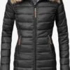 Marikoo Manteaux Dhiver Manteau D’hiver Rose Femme Noir -Veste Mode 40b269bd30b91631c33bf9d85048a179