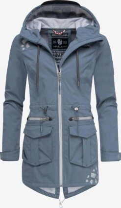 Marikoo Vestes Dextérieur Veste Fonctionnelle Ulissaa Femme Bleu-gris