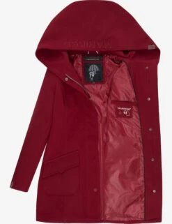 Marikoo Manteaux De Pluie Manteau Fonctionnel Mayleen Femme Rouge Cerise -Veste Mode 41c8d749e98da211b09ec179080bfe56