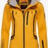 Marikoo Vestes Dhiver Veste D’hiver Femme Jaune -Veste Mode 427793eb07e560f7296a46975975a021