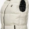 Marikoo Vestes Sans Manches Gilet Eisflöckchen Femme Blanc Cassé -Veste Mode 44b8a29f84d6aebb0eb8ee52c5355383