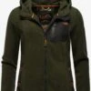 Marikoo Vestes Dextérieur Veste En Polaire Mount Iwaki Femme Vert Foncé
