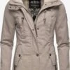 Marikoo Vestes Dhiver Veste D’hiver Bikoo Femme Beige Clair -Veste Mode 4664f23a3aa4d2862cca7ce89c361342