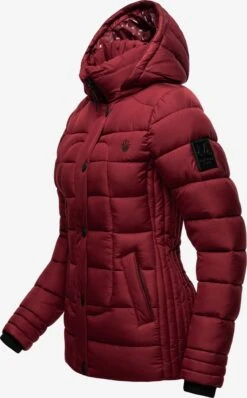 Marikoo Vestes Dhiver Veste D’hiver Qesraa Femme Rouge Cerise -Veste Mode 46e574fc153f7745dbb1555f3bab1ca8