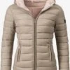 Marikoo Vestes Dextérieur Veste Fonctionnelle Femme Beige Clair -Veste Mode 47d6598eb6af24b4715d1b824d28cea5