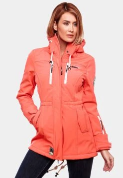 Marikoo Manteaux De Pluie Manteau Fonctionnel Zimtzicke Femme Corail -Veste Mode 47e657aa858059ea22c33b6846e99e4b