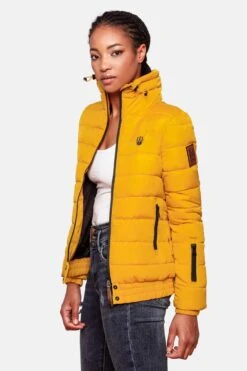 Marikoo Vestes Dhiver Veste D’hiver Poison Femme Jaune -Veste Mode 47f4a067dd92bb5302e5b200fcfcd4d5