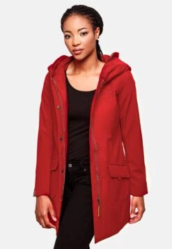 Marikoo Manteaux De Pluie Manteau Fonctionnel Mayleen Femme Rouge -Veste Mode 4824482e75aaac6f8bb2ec82843d31f9