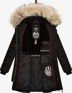 Marikoo Manteaux Dhiver Manteau D’hiver Chaskaa Femme Noir -Veste Mode 48268750ef82e3e885b2e2294e9d31c1