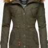 Marikoo Parkas Parka D’hiver Femme Kaki -Veste Mode 4895bed4fe13d2d85546248a4caed732