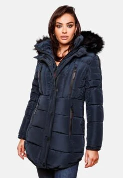 Marikoo Manteaux Dhiver Manteau D’hiver Moonshine Femme Bleu -Veste Mode 48a493ad1c9ecf4b23b76aaeaea5c27c