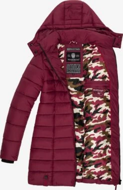Marikoo Manteaux Courts Manteau D’hiver Abendsternchen Femme Rouge Rubis -Veste Mode 4909c369c35922a27225f0da859a5bef