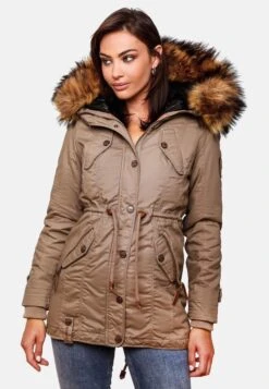 Marikoo Parkas Parka D’hiver La Viva Femme Beige Clair -Veste Mode 492af5e44122bcdf632066ee927893fd