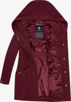 Marikoo Manteaux Dhiver Manteau D’hiver Maikoo Femme Bordeaux -Veste Mode 4c72b51d3876c87f9a32ed876dda280b