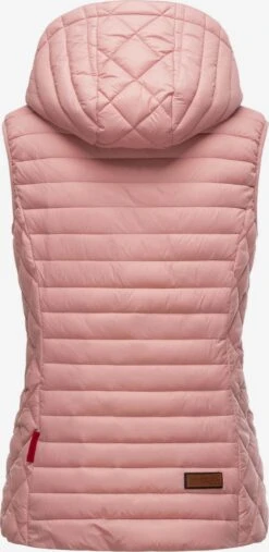 Marikoo Vestes Sans Manches Gilet Hasenpfote Femme Rose -Veste Mode 4df3e803ddc728d62c609f572990a915