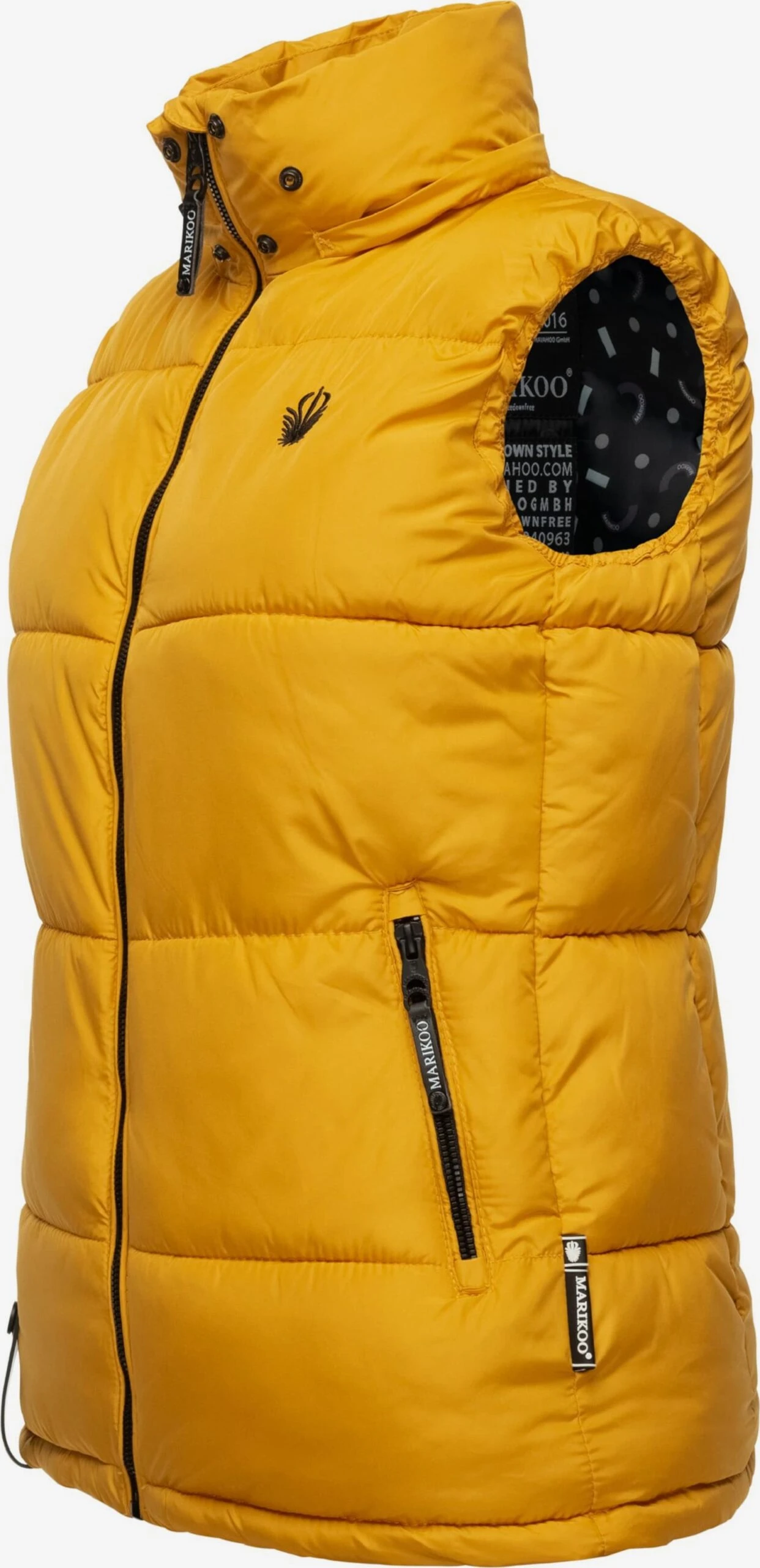 Marikoo Vestes Sans Manches Gilet Eisflöckchen Femme Jaune 4 Marikoo Vestes Sans Manches Gilet Eisflöckchen Femme Jaune – Image 2