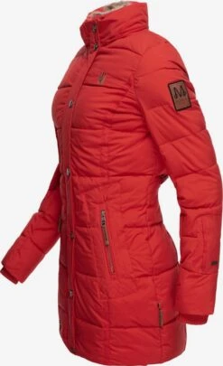 Marikoo Manteaux Courts Manteau D’hiver Femme Rouge -Veste Mode 5010d6950ee17da997a09afc286c0462