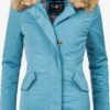 Marikoo Parkas Parka D’hiver Karmaa Femme Bleu Clair -Veste Mode 517a65e53841eb815632b7164d80f1a7