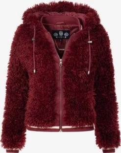 Marikoo Vestes De Mi-saison Veste Mi-saison Puderzuckerwölkchen Femme Rouge Foncé
