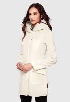 Marikoo Manteaux De Pluie Manteau Fonctionnel Mayleen Femme Blanc Cassé -Veste Mode 531562e4559ffe3d08197d7da5666a26