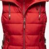 Marikoo Vestes Sans Manches Gilet Taisaa Femme Rouge