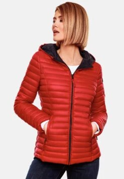 Marikoo Vestes De Mi-saison Veste Mi-saison Asraa Femme Rouge -Veste Mode 537955d540b2c1e193164769e465f0b6