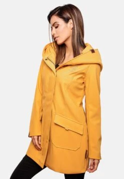 Marikoo Manteaux De Pluie Manteau Fonctionnel Mayleen Femme Jaune Dor -Veste Mode 543d61b00ee1d8b0d11f1b168d30513d