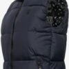 Marikoo Vestes Sans Manches Gilet Eisflöckchen Femme Bleu Marine
