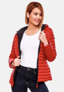 Marikoo Vestes De Mi-saison Veste Mi-saison Asraa Femme Rouge -Veste Mode 564071af4aba0bd550750026183437f0