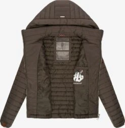 Marikoo Vestes De Mi-saison Veste Mi-saison Löwenbaby Femme Anthracite -Veste Mode 5696254272f0d6891978480069346948