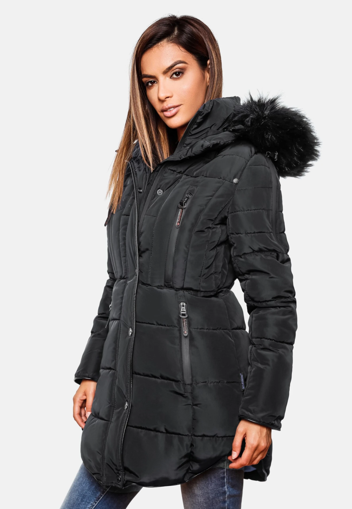 Marikoo Manteaux Dhiver Manteau D’hiver Moonshine Femme Noir 7 Marikoo Manteaux Dhiver Manteau D’hiver Moonshine Femme Noir – Image 5