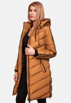 Marikoo Manteaux Dhiver Manteau D’hiver Armasa Femme Caramel -Veste Mode 576f052b382c9410dceb8f6d9462b53e