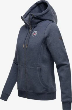 Marikoo Sweats Zippés Veste De Survêtement Setsunaa Femme Bleu-gris -Veste Mode 5908f3b6a7e7db0e9dd5643e9ab36a72